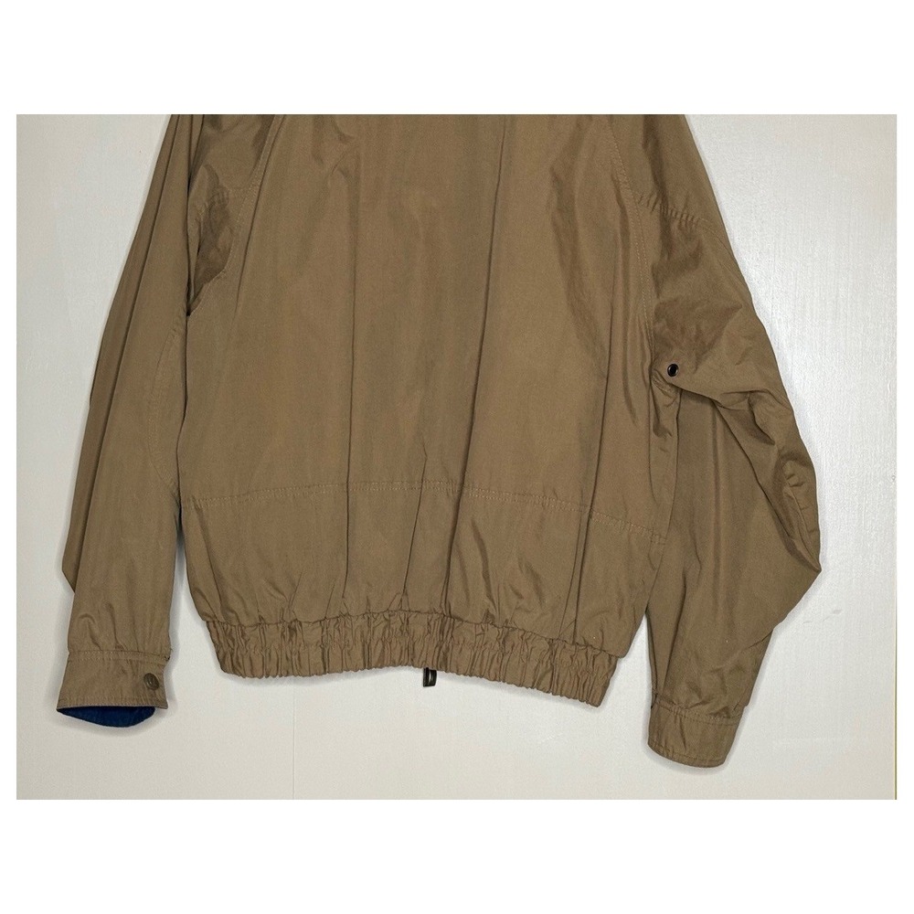 Vintage Dunbrooke Chrysler Windbreaker Jacket Tan Oversized 90s L - Picture 7 of 8